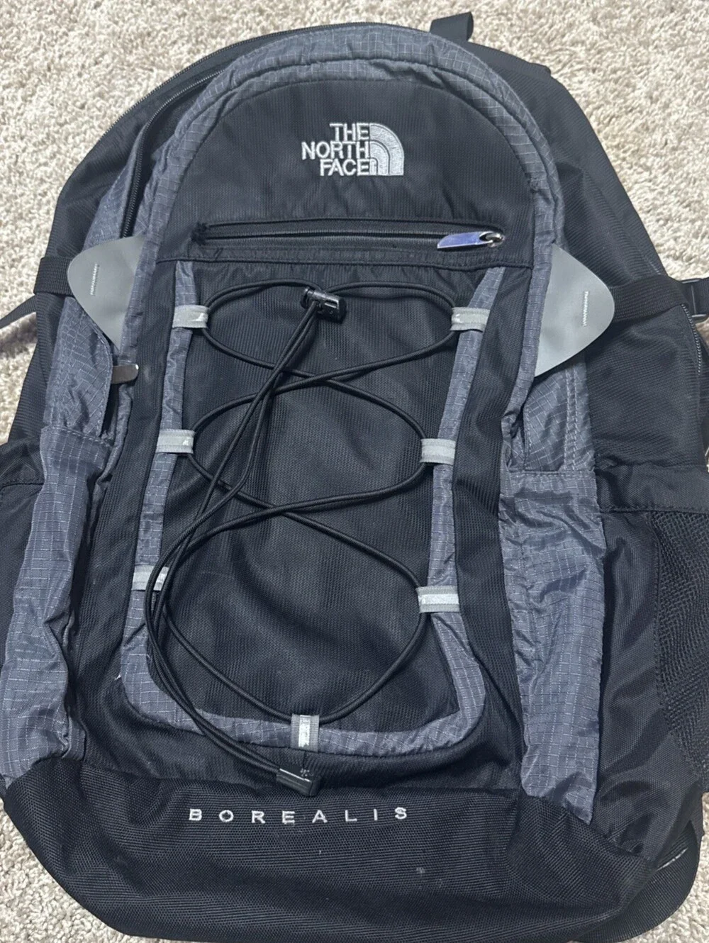 The North Face Borealis Backpack Black Camping Hiking School Travel Laptop NICE